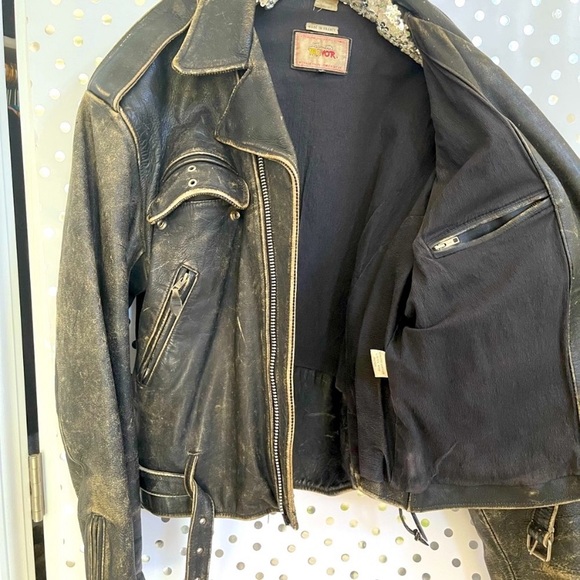 🔅SOLD $575 Lee Trevor Vintage Rare Motorcycle Jacket/Made in France, Rare - Picture 5 of 12